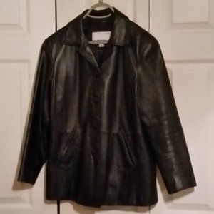 Women's Wilson Leather Blazer Maxima Black  Large